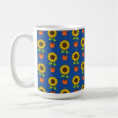 Mug Plante de tournesol dans un Motif de pot (Gauche)