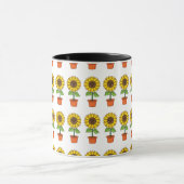 Mug Plante de tournesol Kawaii dans un pot (Centre)