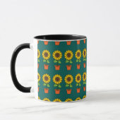 Mug Plante de tournesol Kawaii dans un pot (Gauche)