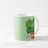 Mug Plante en pot graphique aquarelle boho - "Choisiss (Devant droit)