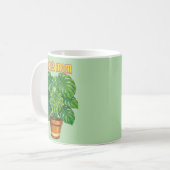 Mug Plante en pot graphique aquarelle boho - "Choisiss (Devant gauche)
