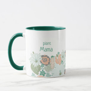Mug Plante Mama Cactus Succulents Personnaliser