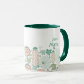 Mug Plante Mama Cactus Succulents Personnaliser (Devant droit)