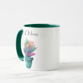 Mug Plante maman coloré Plante d'aquarelle (Devant gauche)