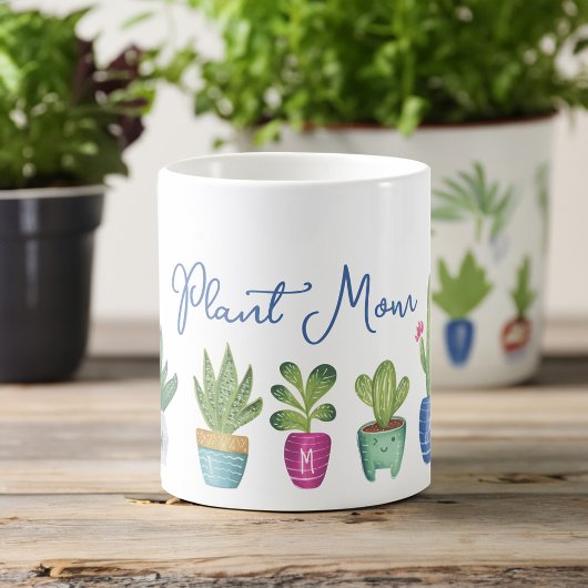 Mug Plante Maman Fun & mignon Pote Plante Monogramme