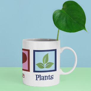Mug Plante Nursery Peace Love Plantes