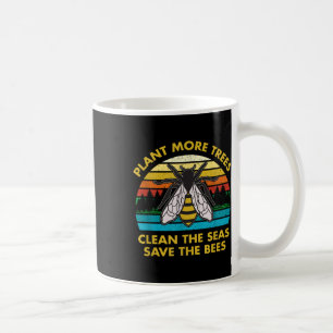 Mug Plante Plus D'Arbres Nettoyer La Mer Sauver Les Ab