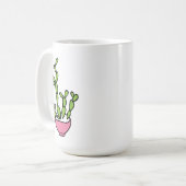 Mug Plante Succulent en Planteur Rose (Devant gauche)