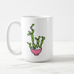 Mug Plante Succulent en Planteur Rose