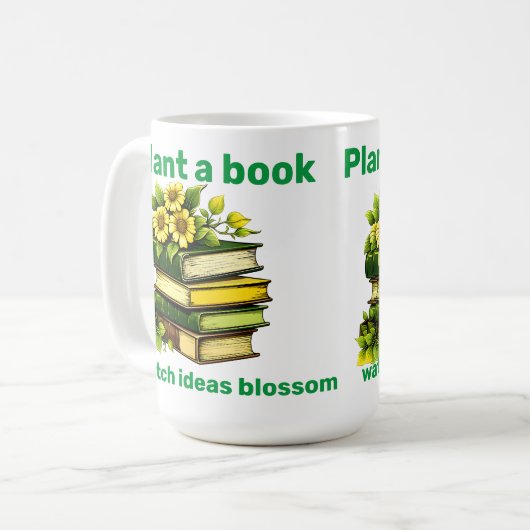 Mug Plante un livre (Devant gauche)
