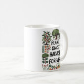 Mug Plante Une Fois, Récolte Forever - Conception de F (Devant droit)