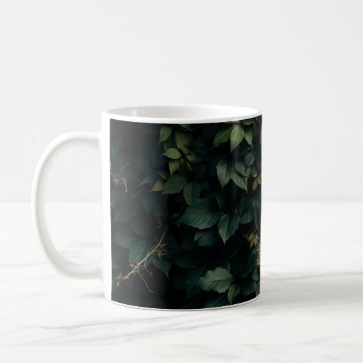 MUG PLANTE VERT EN FEUILLE (Gauche)