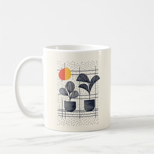 Mug plantes Abstraits de la maison botanique (Gauche)