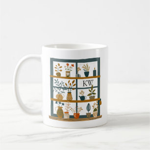 Mug Plantes amoureuses de plantes en pot sur fenêtre m