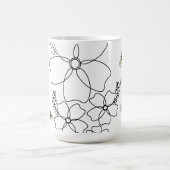Mug Plantes colorés et aquarelle de bourdon (Centre)