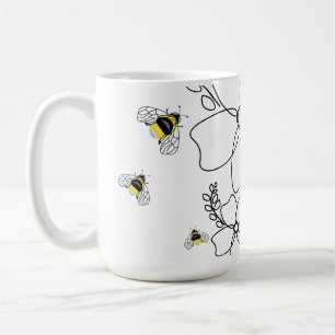 Mug Plantes colorés et aquarelle de bourdon