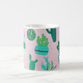 Mug Plantes de cactus cactées rustiques sud-ouest rose (Centre)