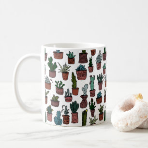 Mug Plantes de cactus en pot Motif mignon Coloré