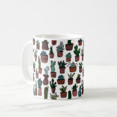 Mug Plantes de cactus en pot Motif mignon Coloré (Devant gauche)