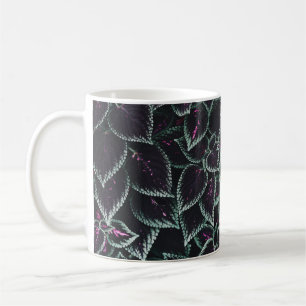 Mug Plantes de feuilles vertes et marrons