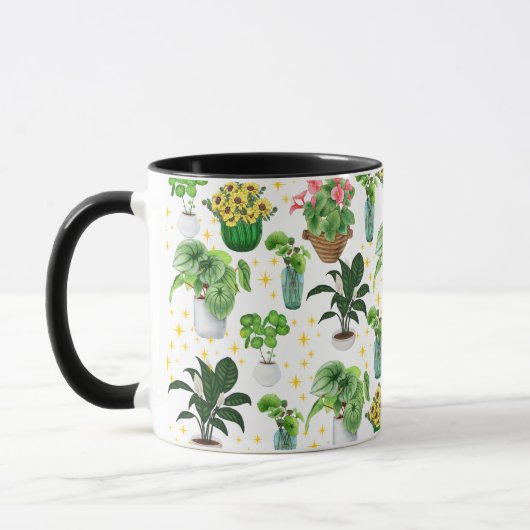 Mug Plantes en pot fantaisistes (Gauche)