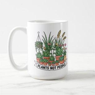 Mug Plantes Pas Personnes Drôle de Jardinier Introve
