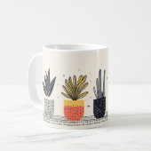 Mug Plantes Pots Ligne fun Botanique (Devant gauche)
