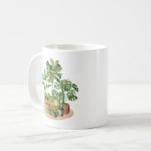 Mug Plantes tropicales à l'aquarelle (Devant gauche)