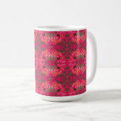 Mug Plantes tropicaux en rose (Devant droit)