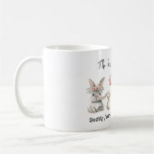 Mug Plaque de famille de lapin de Pâques mignon – Pers (Gauche)