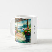 Mug Plaque de laque d'aquarelle personnalisée (Devant gauche)