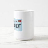 Mug Plaque de licence California Sasquatch (Centre)