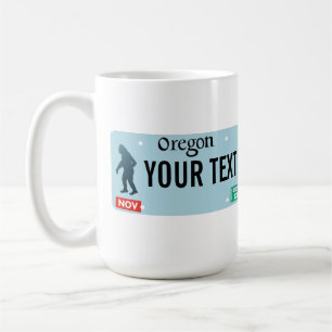 Mug Plaque de licence Oregon Sasquatch