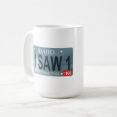 Mug Plaque de licence Sasquatch (Devant gauche)