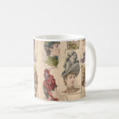 Mug Plaque de mode Casquette victorienne 1887 (Devant droit)