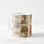Mug Plaque de mode Casquette victorienne 1887 (Devant gauche)