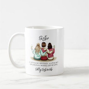 Mug Plaque de Noms Personnalisés De Jour Des Soeurs - 