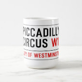 Mug Plaque de rue de cirque de Piccadilly (Centre)