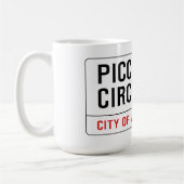 Mug Plaque de rue de cirque de Piccadilly (Gauche)