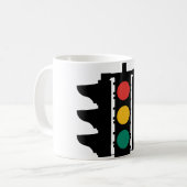 Mug Plaque de rue de feux de signalisation (Devant gauche)