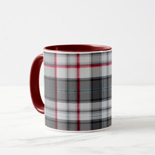 Mug Plaque de tartane texturée grise (Devant gauche)