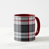 Mug Plaque de tartane texturée grise (Devant droit)