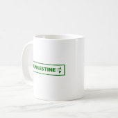 Mug Plaque d'immatriculation de Palestine - Palestine  (Devant gauche)