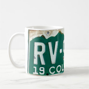 Mug Plaque d'immatriculation vintage du Colorado ©️dh2