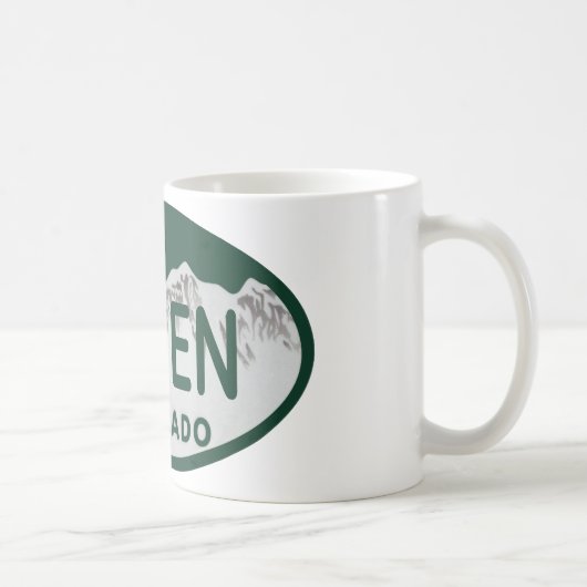 Mug Plaque minéralogique d'Aspen le Colorado (Droite)