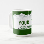 Mug Plaque minéralogique faite sur commande du (Devant gauche)