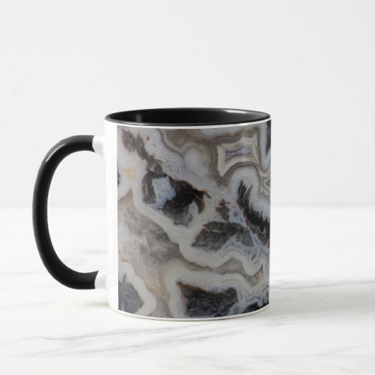 Mug Plaque mixte de jasper Agate (Gauche)