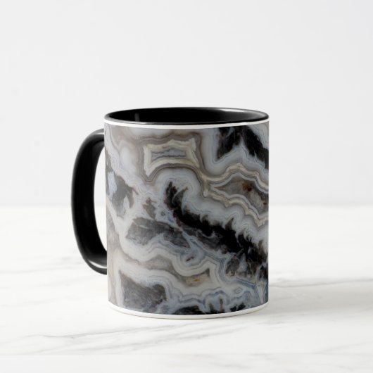 Mug Plaque mixte de jasper Agate (Devant gauche)