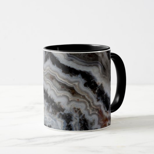Mug Plaque mixte de jasper Agate (Devant droit)