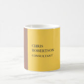 Mug Plaque moderne minimaliste Votre nom (Centre)